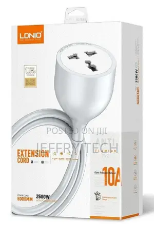 Dnio 5m Universal Power Strip With Extension Power Cord (Sc1