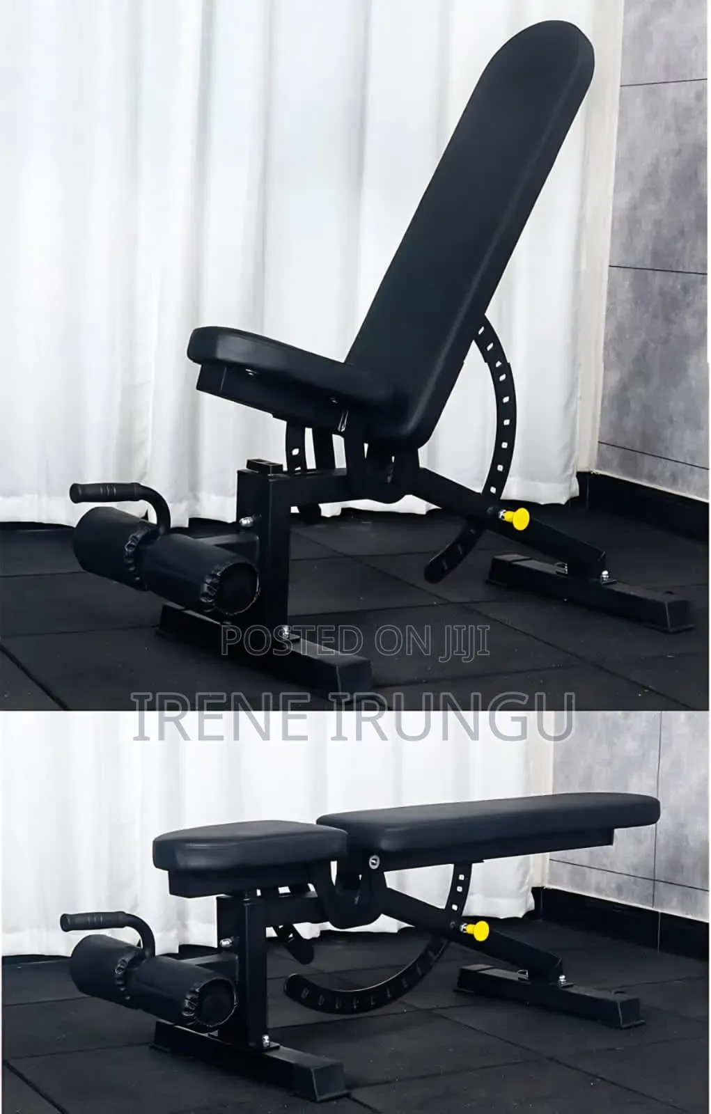 Black Adjustable Bench