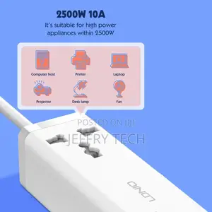 Ldnio Power Strip With 1 Ac Socket, 2x Usb, 2x Usb-C Sc1418,