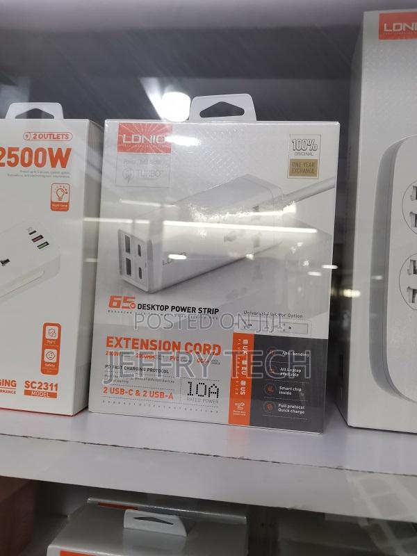 Ldnio Power Strip With 1 Ac Socket, 2x Usb, 2x Usb-C Sc1418, - thumbnail 4