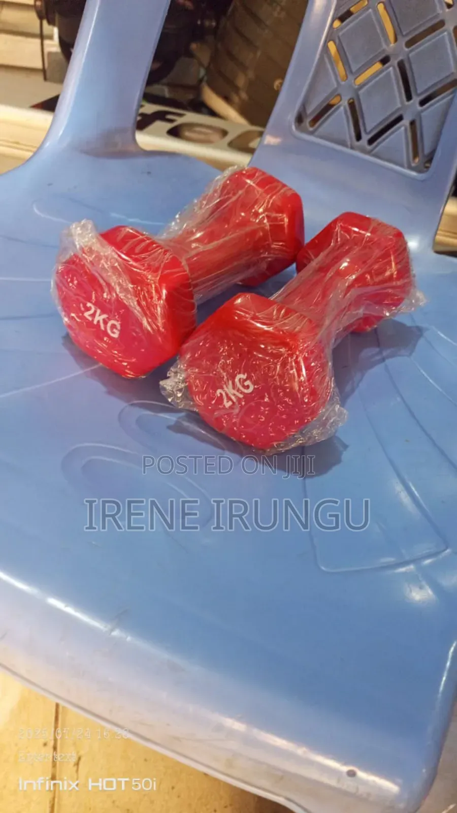 Red 2kgs Dumbbells