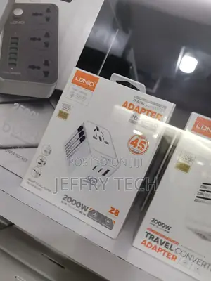 Ldnio Z8 3usb Ports 45w Gan Travel Adapter