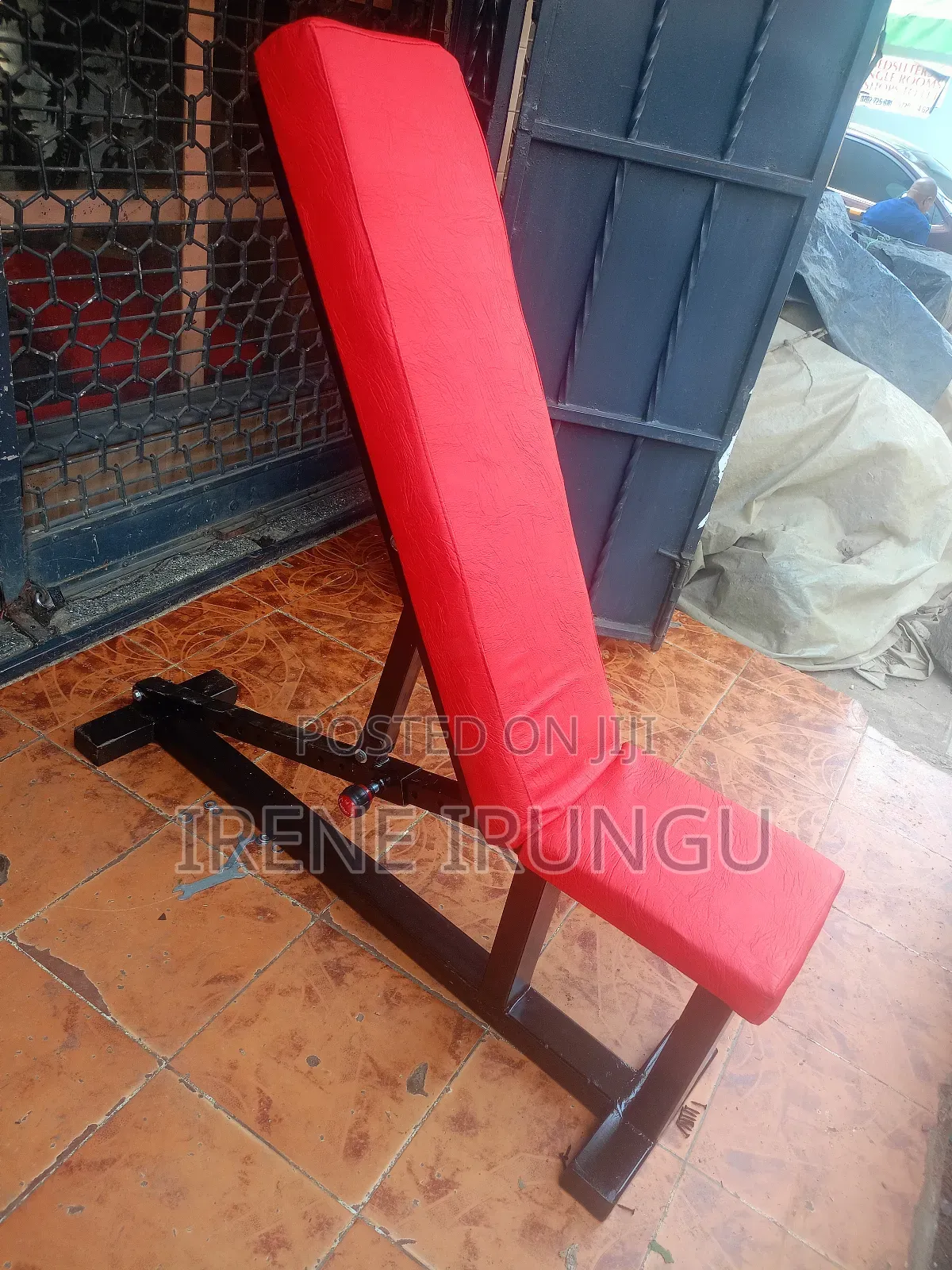 Red Adjustable Bench Press