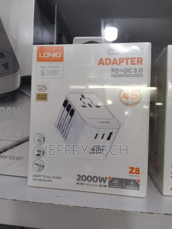 Ldnio Z6 Universal Travel Adapter Gan Charger 65watt