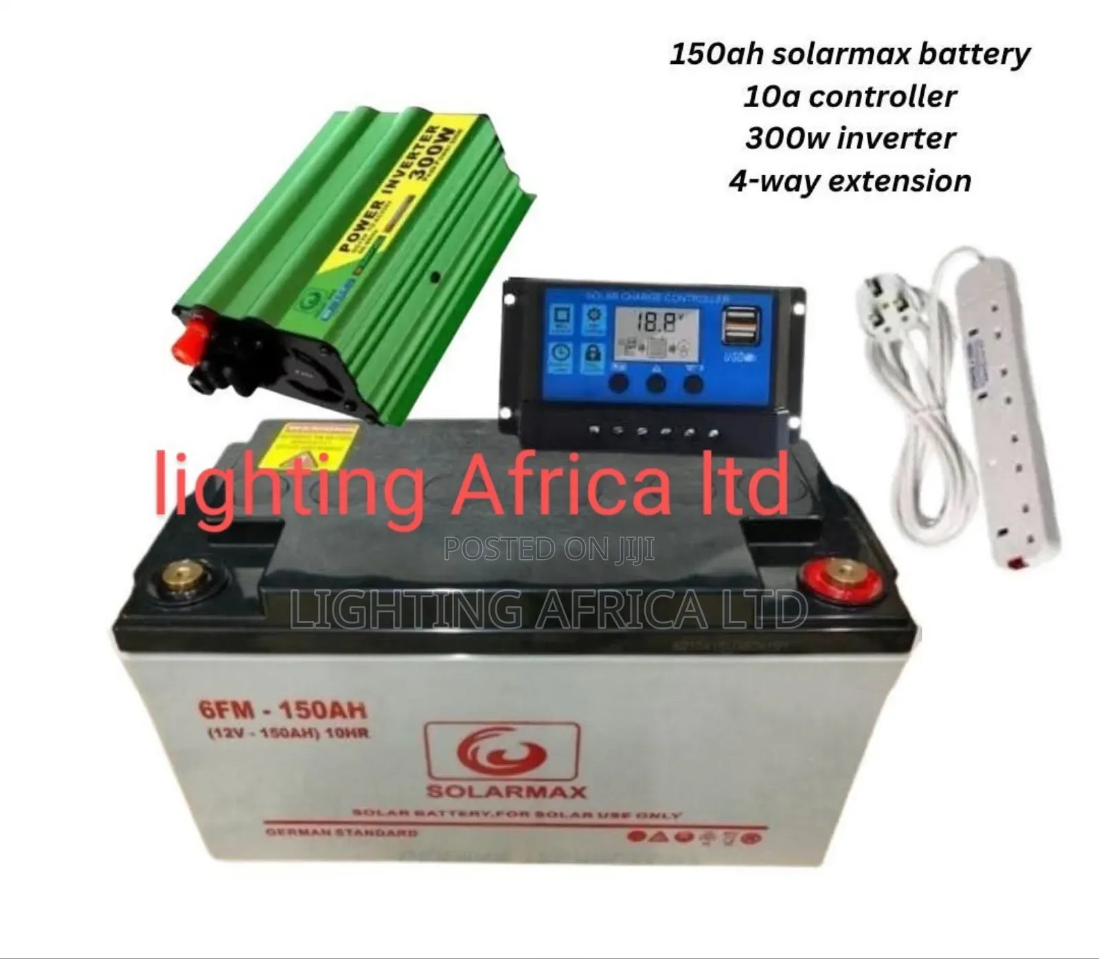 Brand New 150ah Battery - 300w Power Inverter - 10a Power Controller