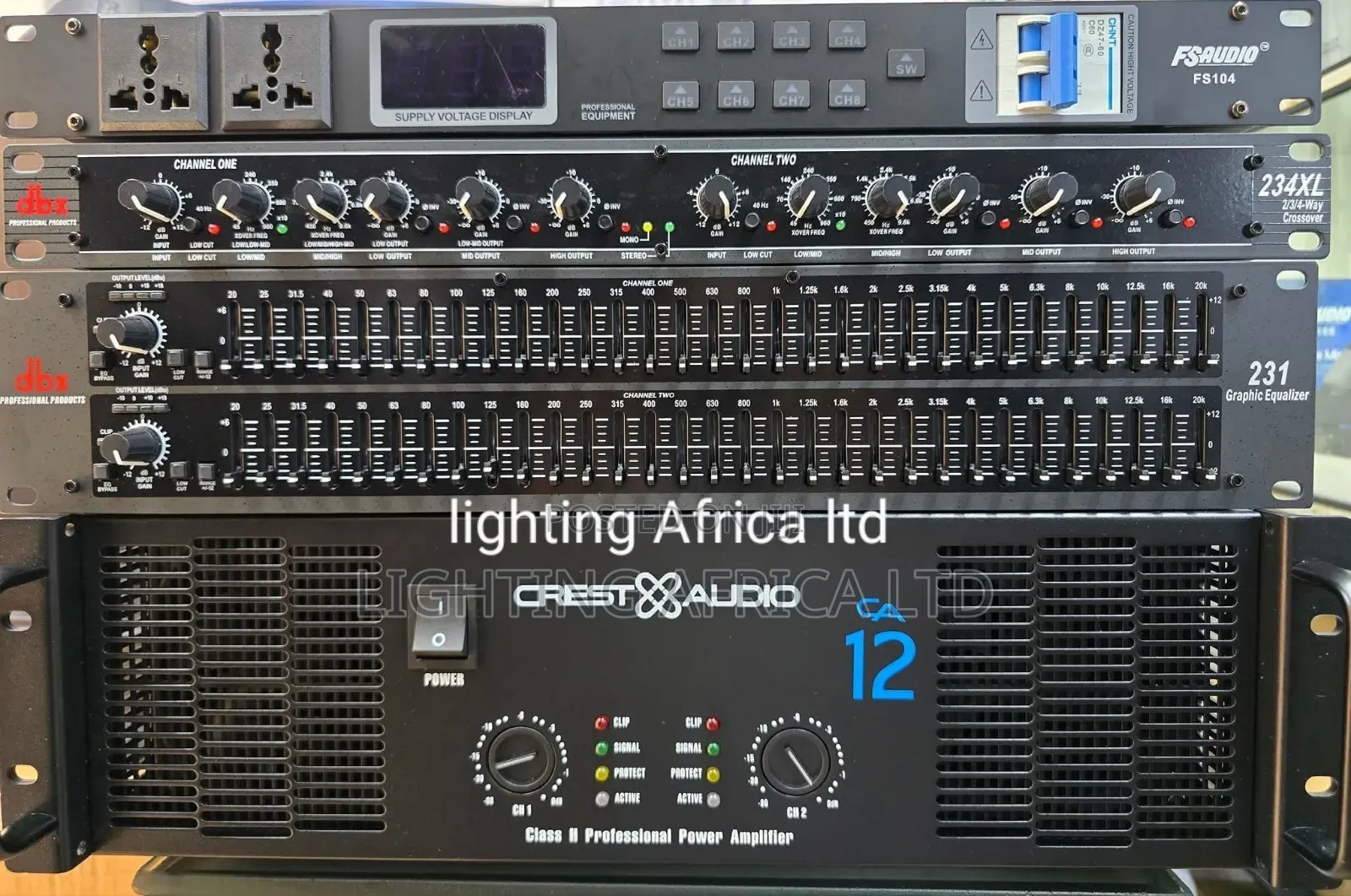 Proffesional Crest Audio Ca12 Amplifier-Crossover-Equillizer-Sequencer