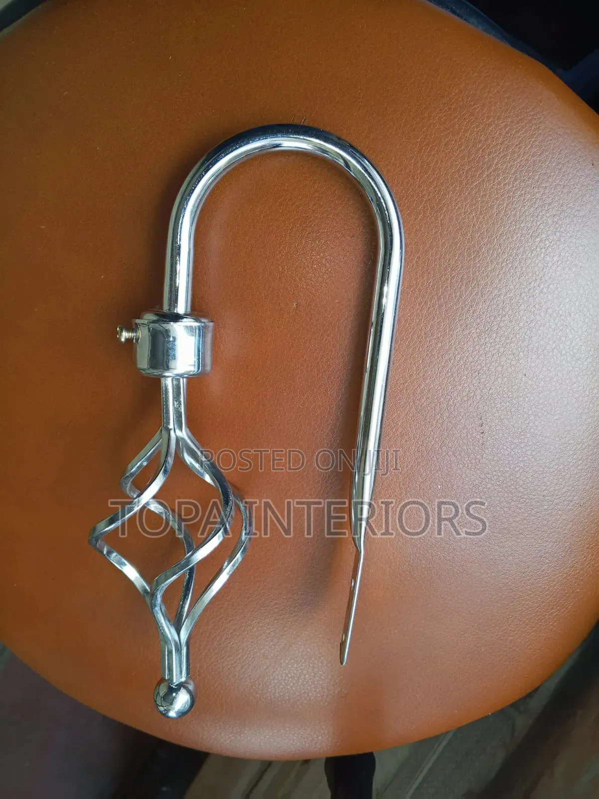 Silver Metallic Wall Curtain Holders Tiebacks
