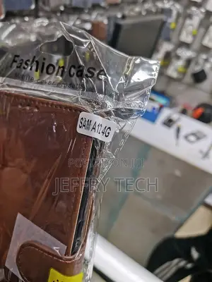 Flip Phone Case for Samsung A12, Brown, New (Box Opened)