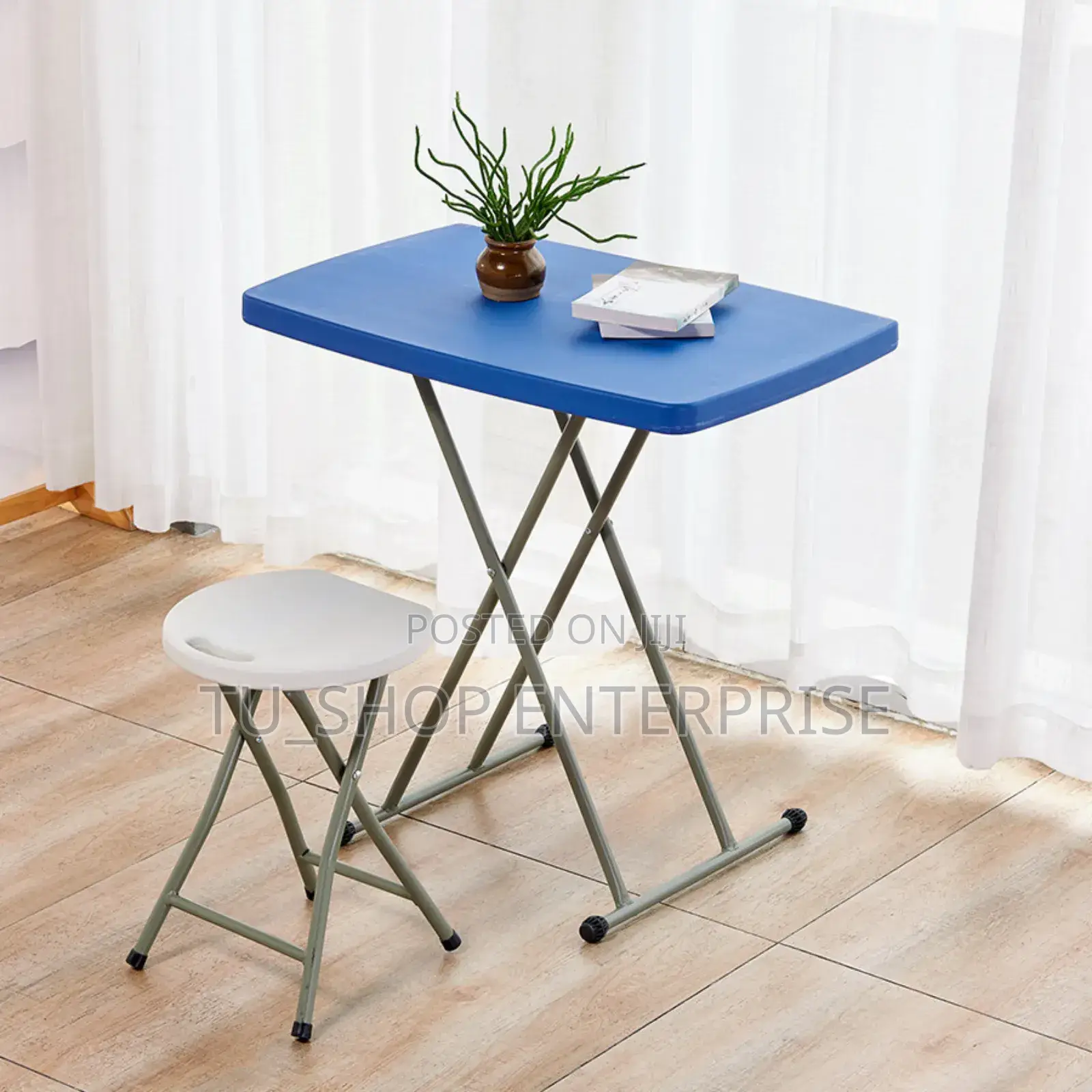 Adjustable Height Snack Table for Home Camping Picnic Party