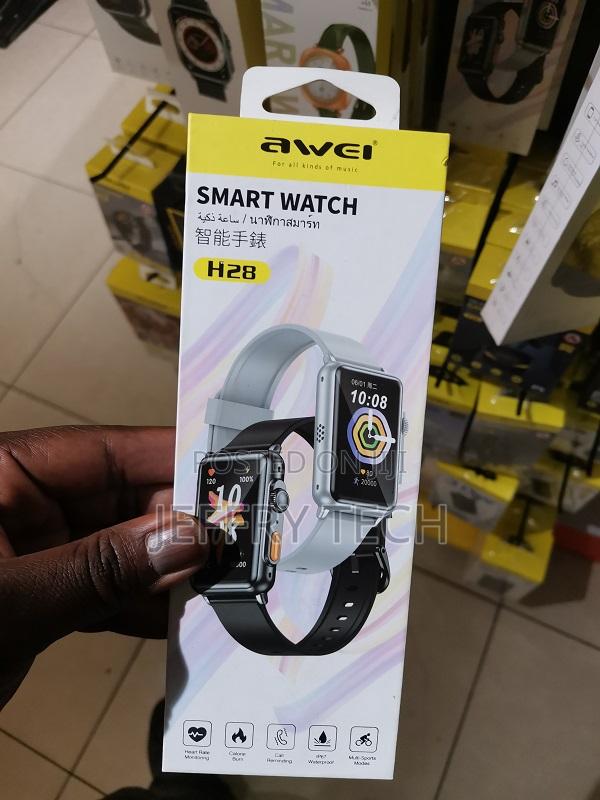 Awei H28 Smartwatch With Heart Rate Monitor (Black)