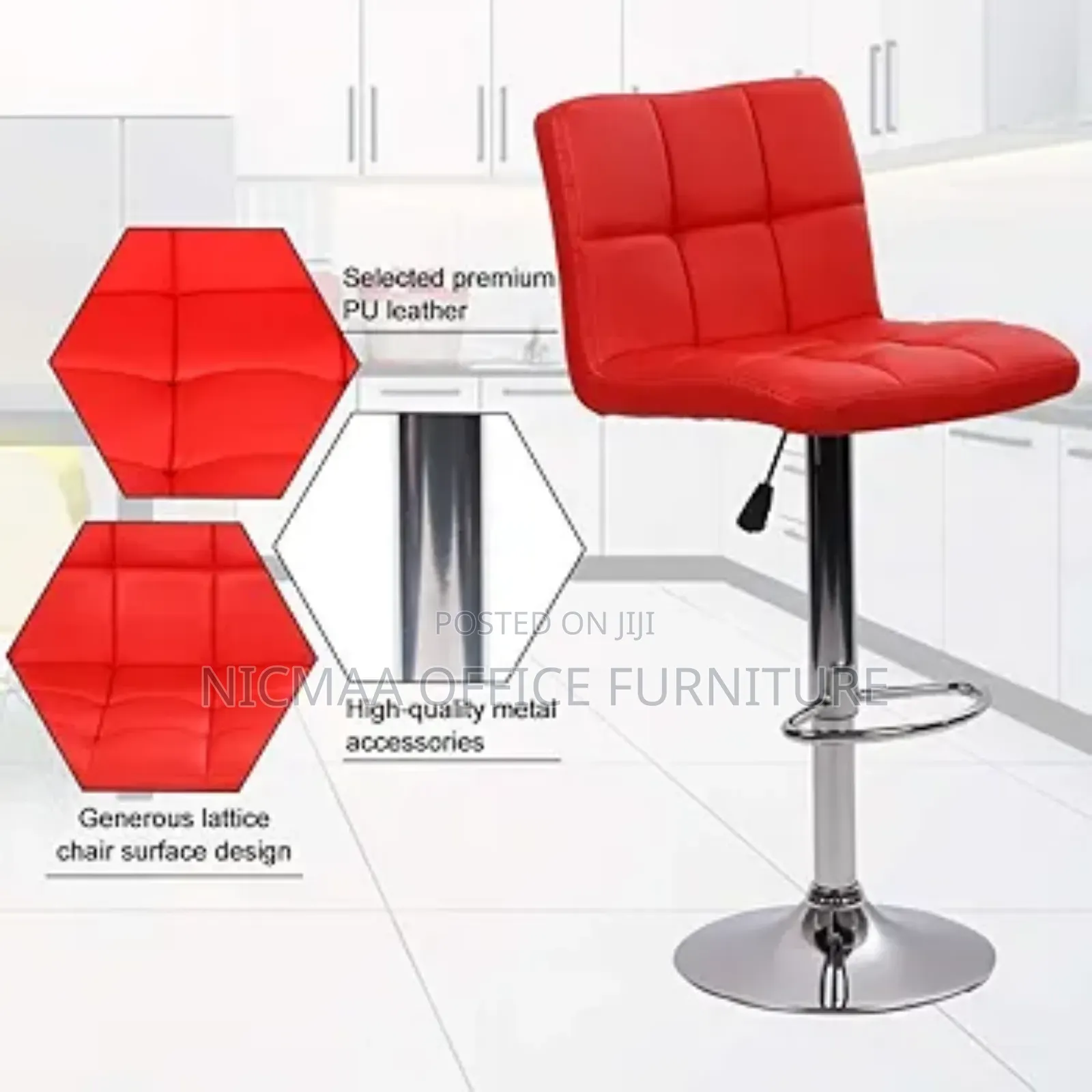 Bar Stool : Red Swivel Bar Stools