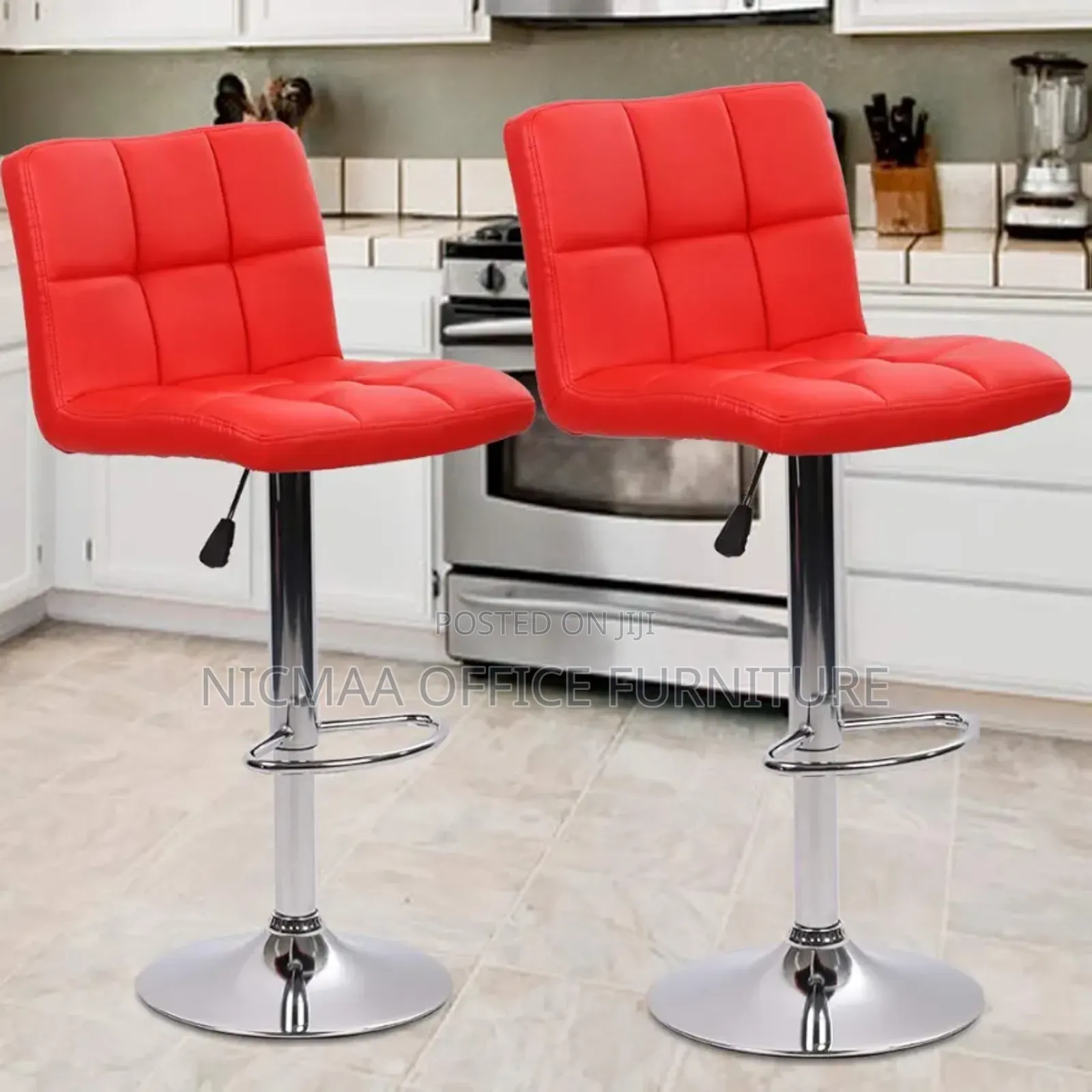 Bar Stool : Red Swivel Bar Stools
