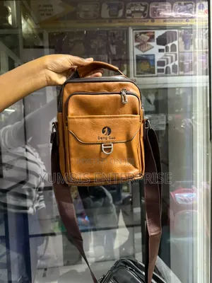 Light Brown Unisex Leather Sling/Shoulder Bags