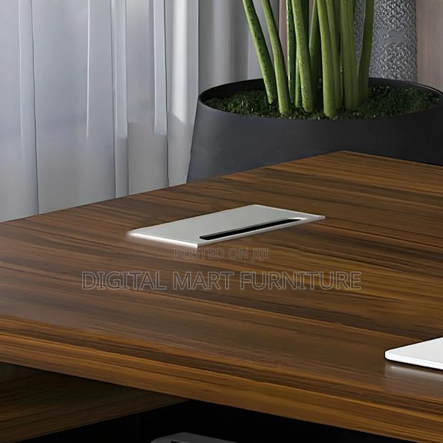 Office Desk: Rustic Brown Executive Computer Desk - thumbnail 3