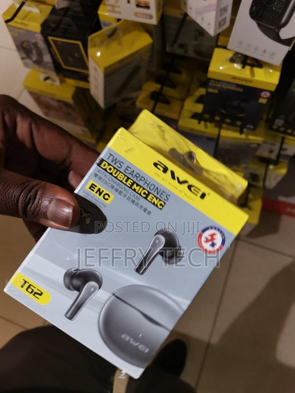 Awei T62 Enc Wireless Bluetooth Earphones With Mic TWS Earb - thumbnail 2