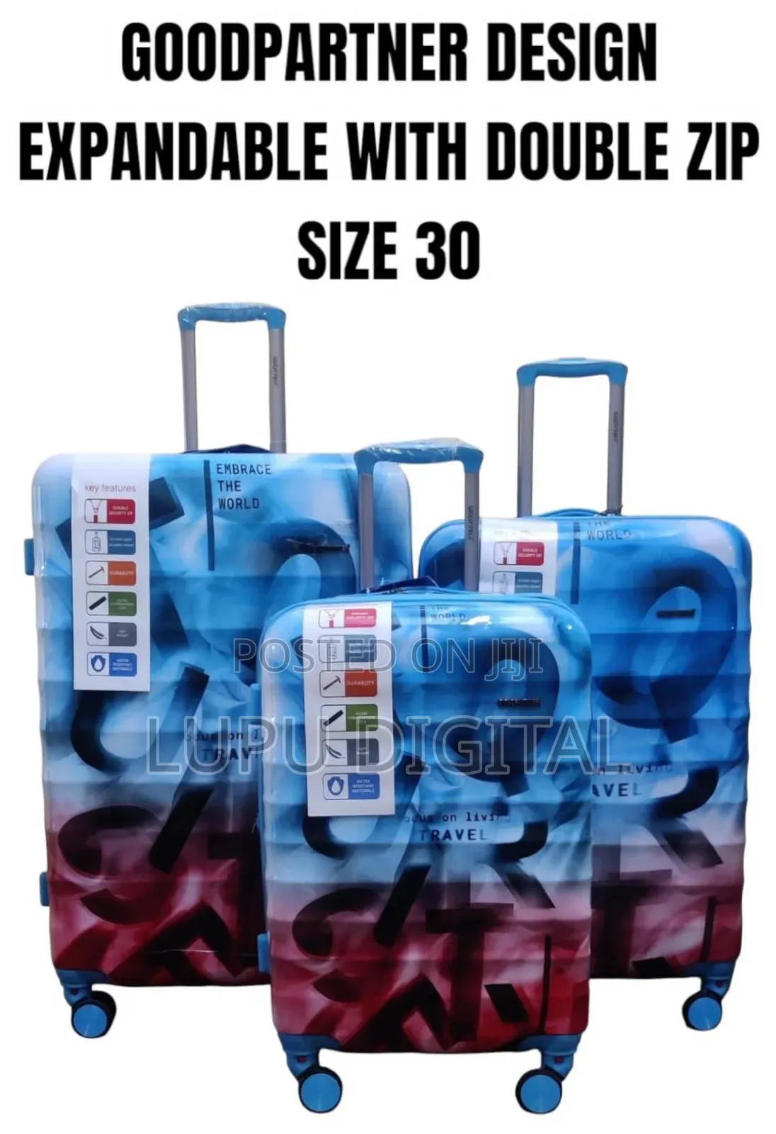 Goodpartner Design Expandable With Double Zip