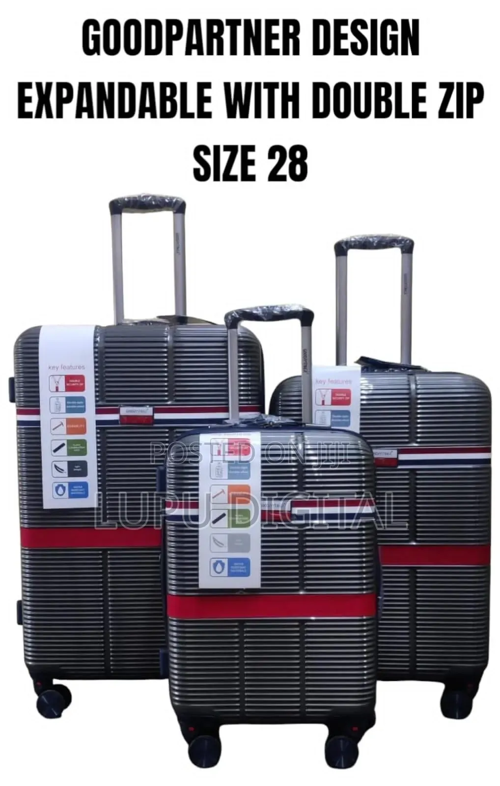 Goodpartner Design Expandable With Double Zip