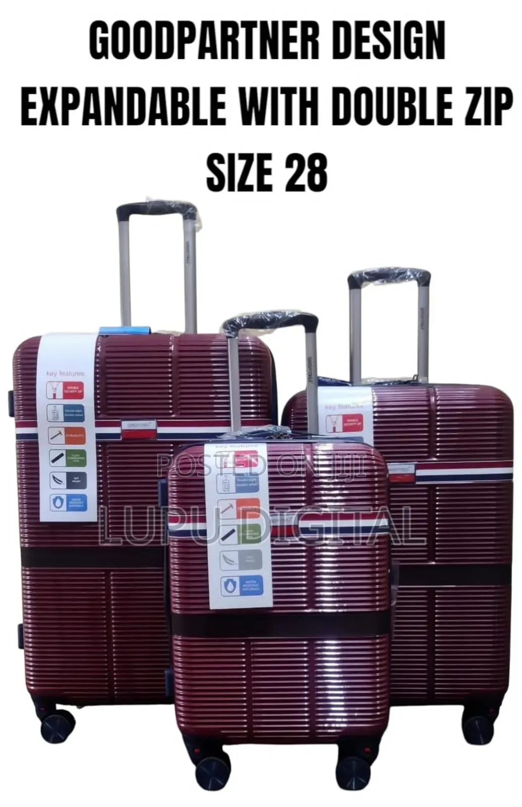 Goodpartner Design Expandable With Double Zip