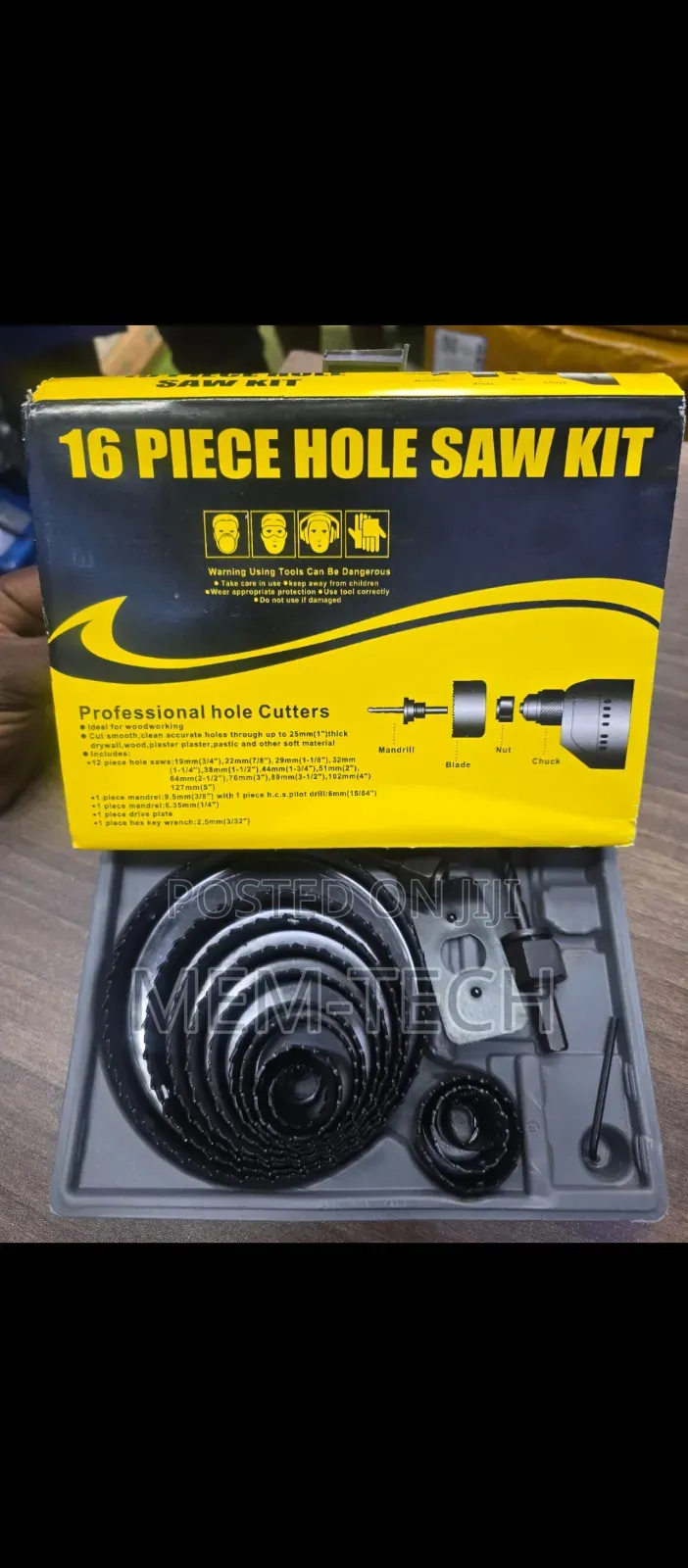 16pcs Hole Saw Set/Wood Hole Saw