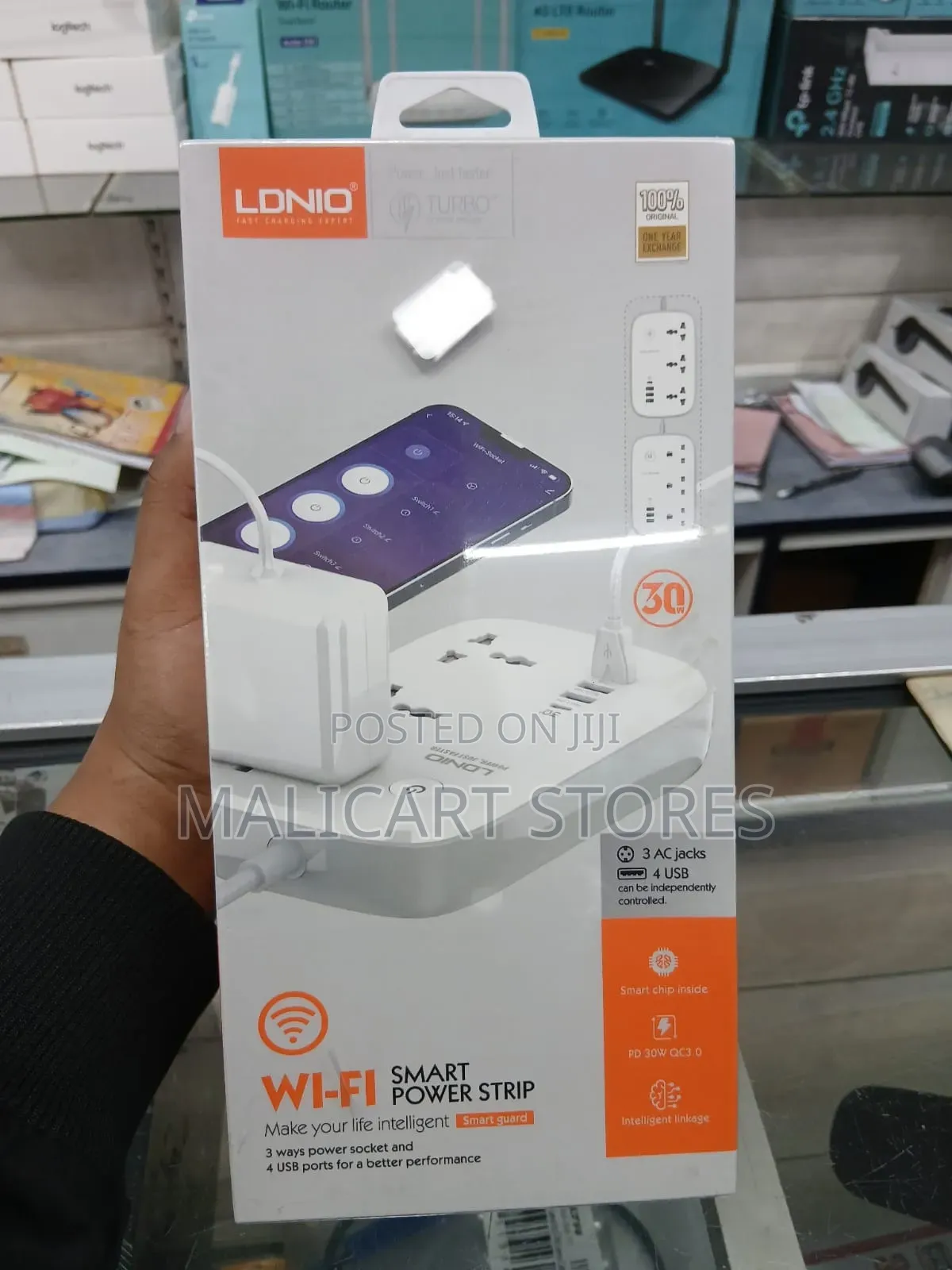 Ldnio Scw3451 3 Ac Outlets Wi-Fi Smart Power Strip