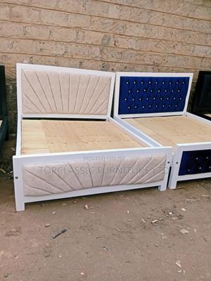 Cream and White Frame Bed 5x6 - main view