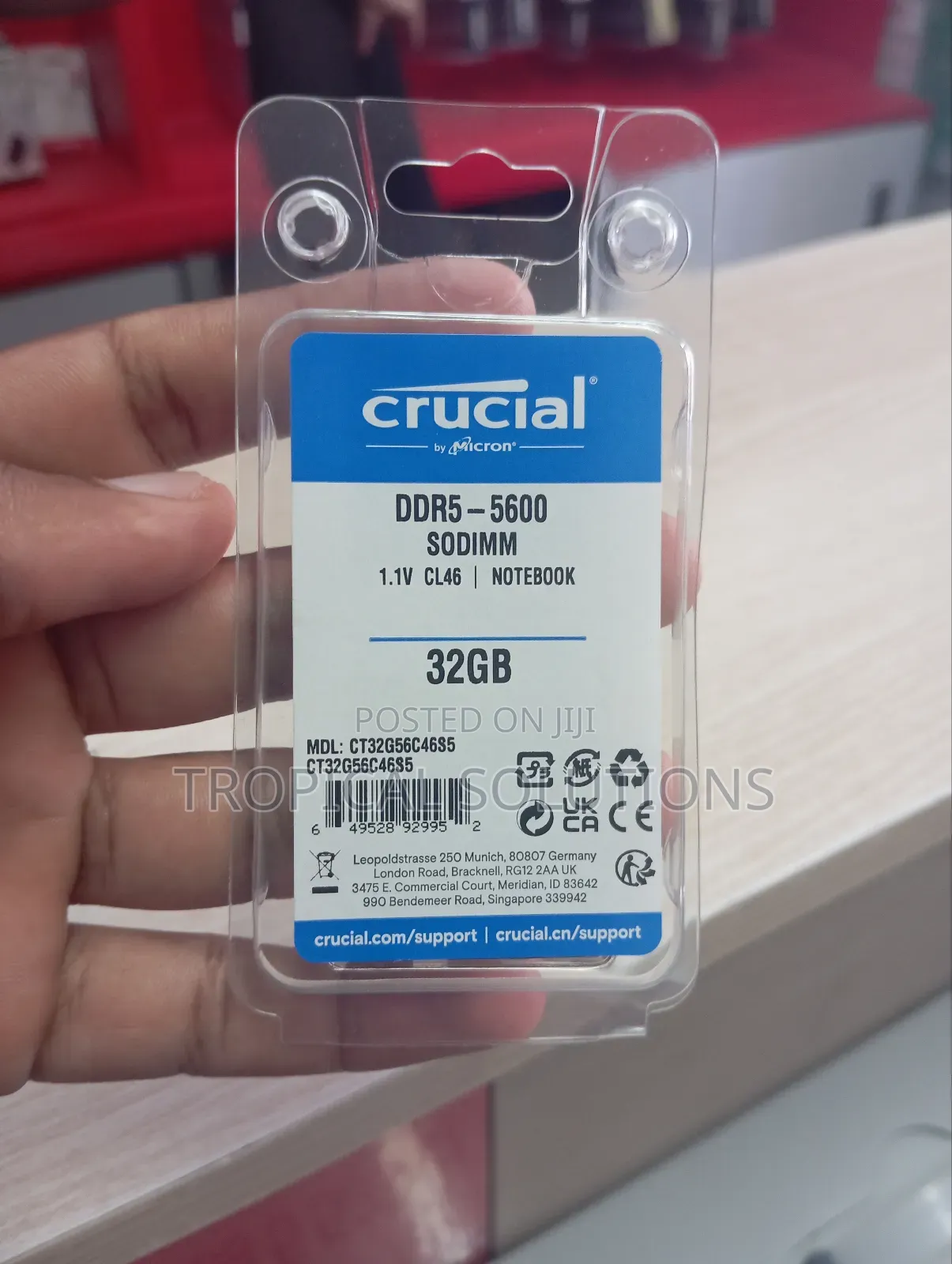 Crucial Ddr5 Laptop Ram 32gb Available 5600