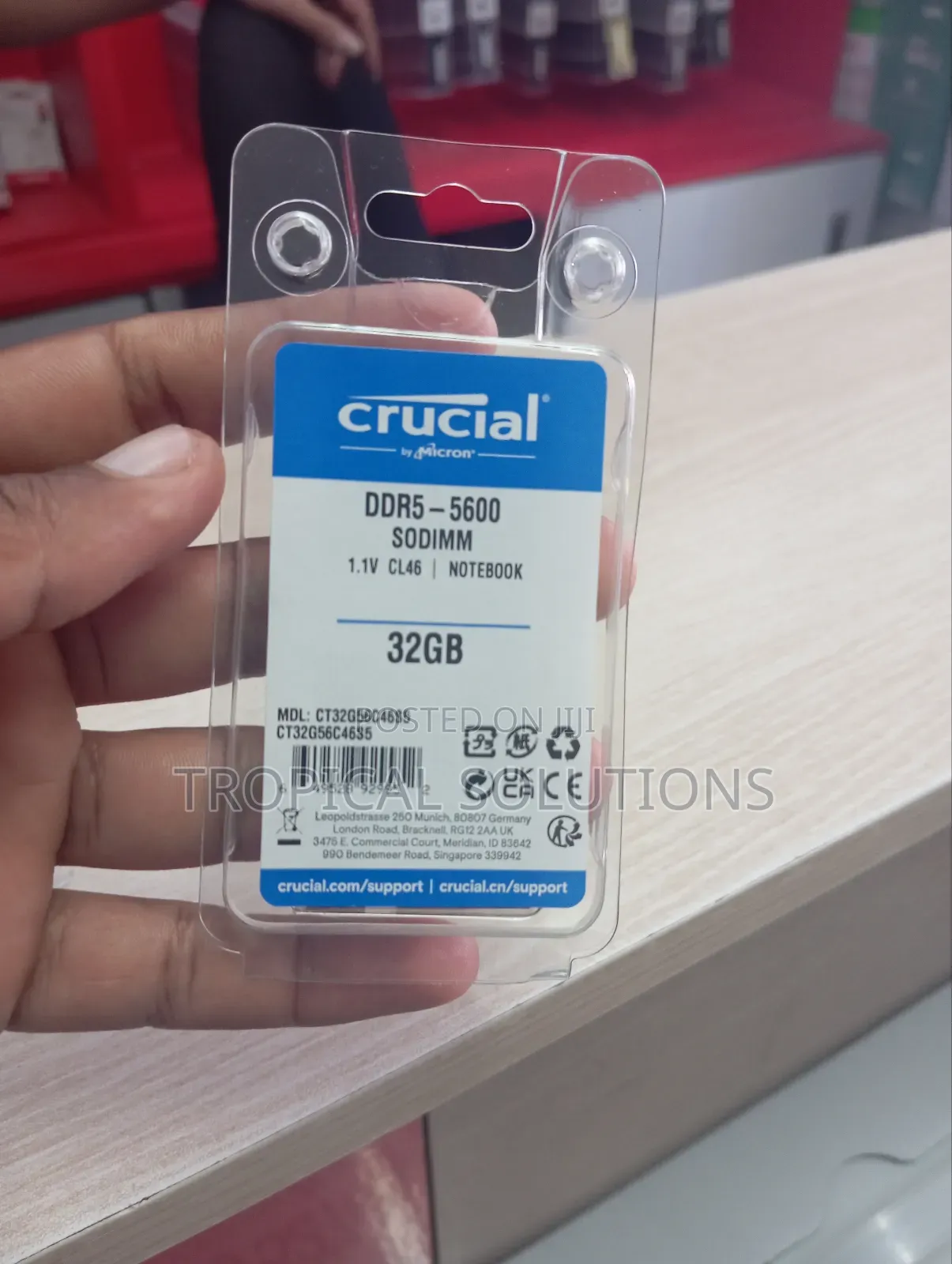 Crucial Ddr5 Laptop Ram 32gb Available 5600