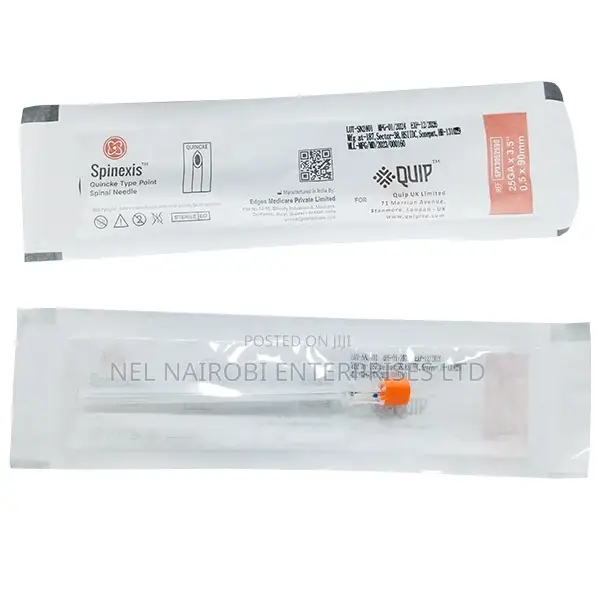 Quincke Type Point Spinal Needle 25gx3.5'', 0.5x90mm (25's)