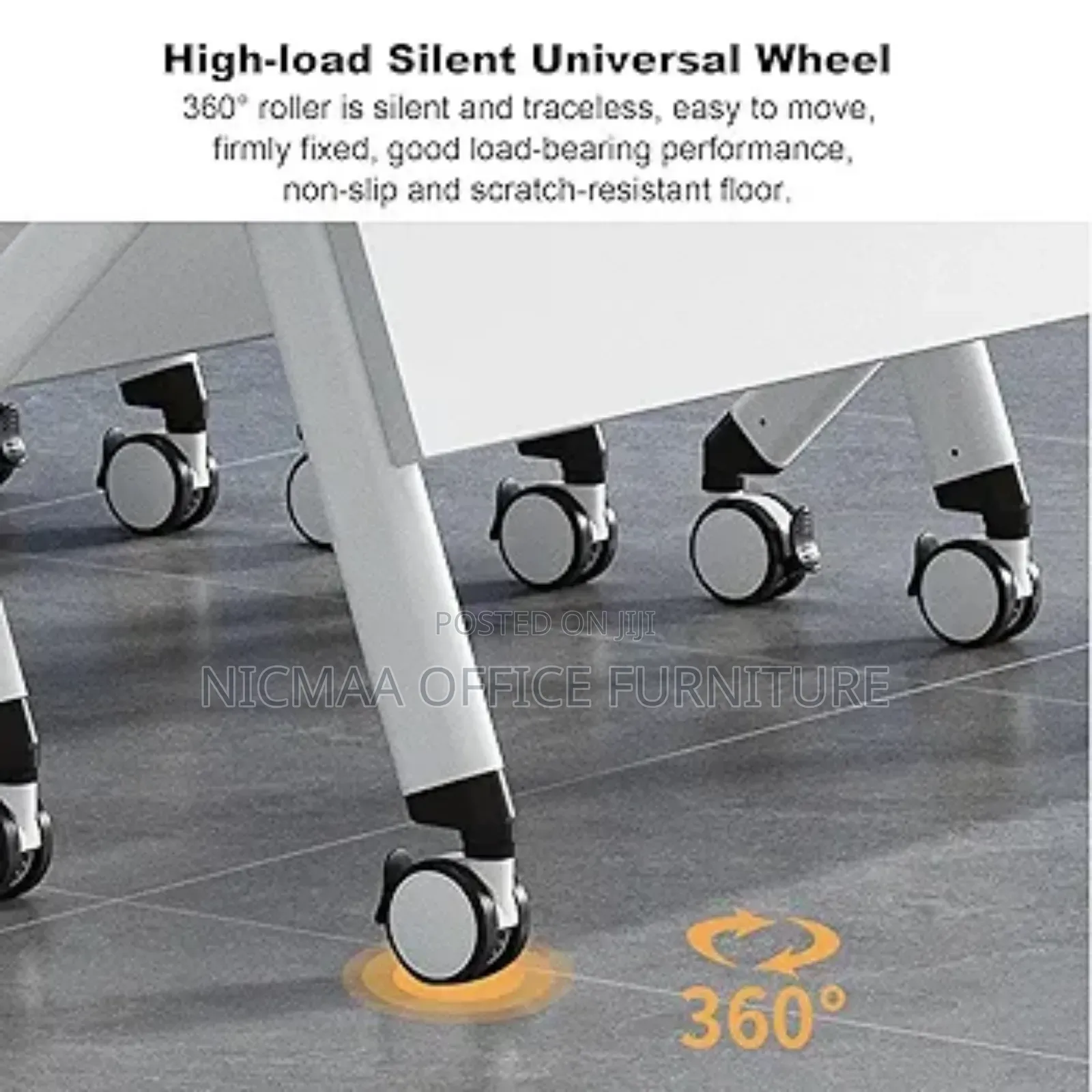 Office Table: Flip Top Mobile Folding Table