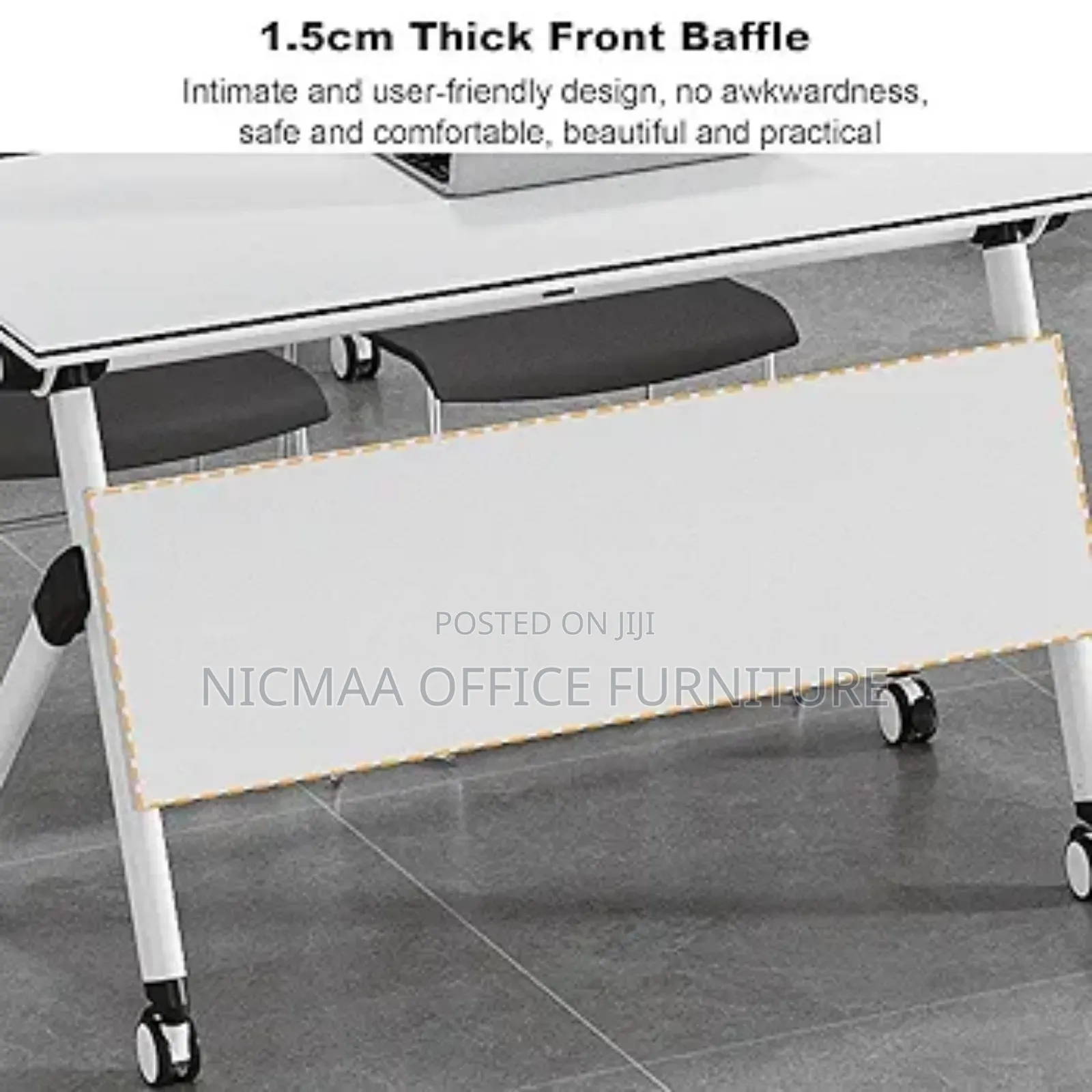Office Table: Flip Top Mobile Folding Table