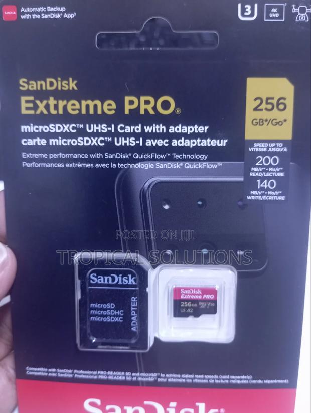 Sandisk Extreme Pro Microsdxc 256gb With Adapter - main view