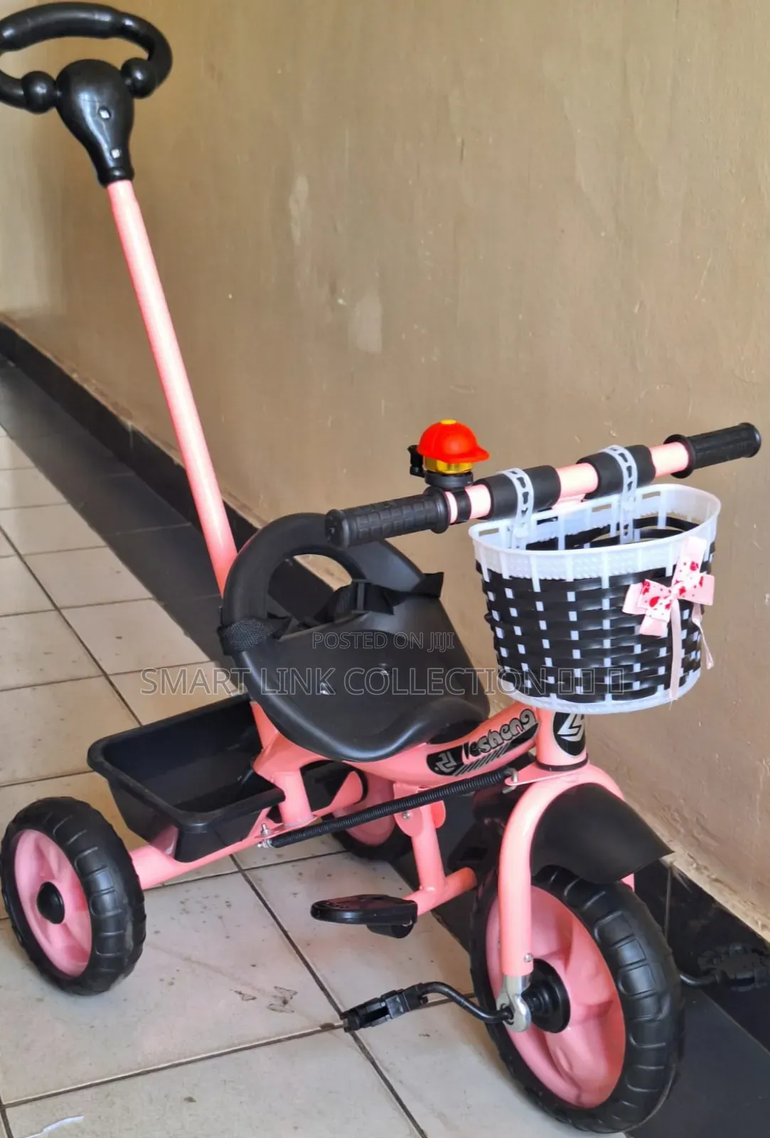 Tricycle With Push Handle