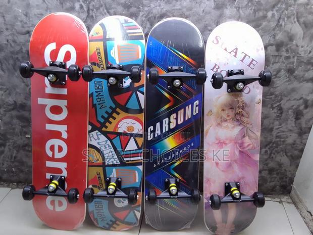 Graphic Long Skate Board
Rubber Wheels
78cm Long