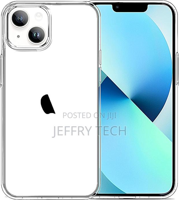 Jjgoo iPhone 13 Case Clear, Transparent Soft Shockproof Case - main view