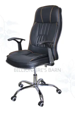Office Chair., Black Luxury Executive Leather Office Chair,