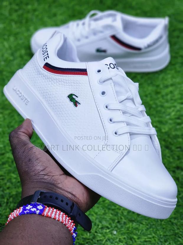 All White Lacoste Casual - thumbnail 2