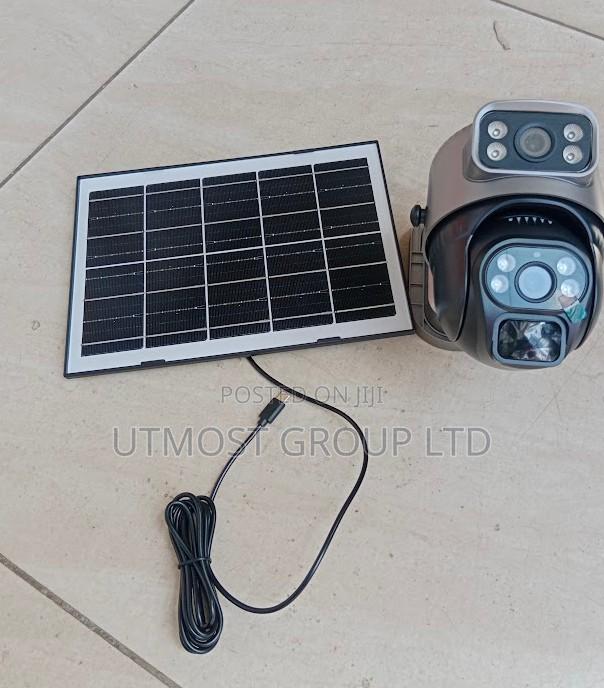 4g Solar Camera With Sim Slot and Dual Lens Smart Wireless