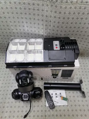 Floodlight 4g Sim Card Solar Powered Camera Triple Lens