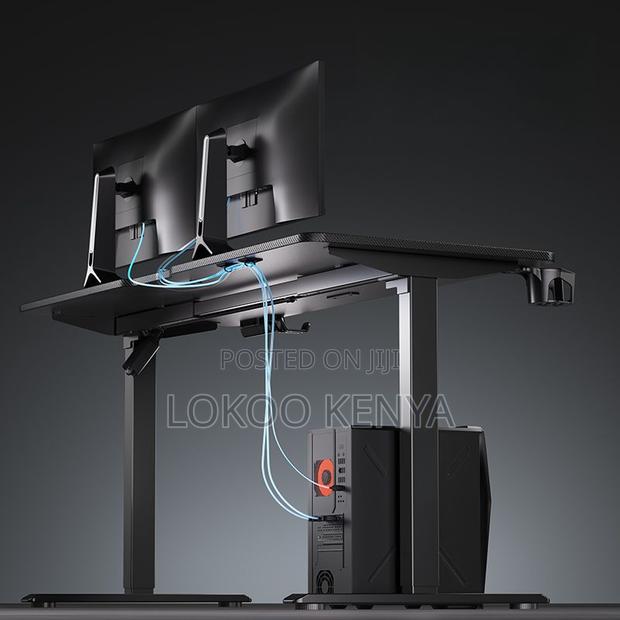 Office Desk : Sleek Electric Lift Office Table - thumbnail 2
