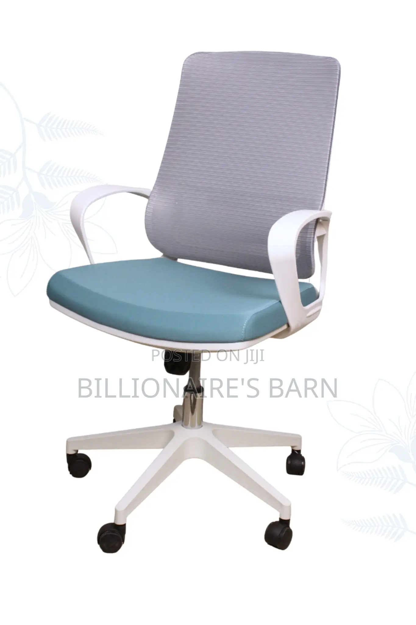 Office Chair, With Back Mesh Arms Lumbar Support