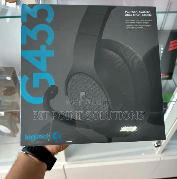Logitech G433 Wired Gaming Headset Triple Black (G433 - thumbnail 3