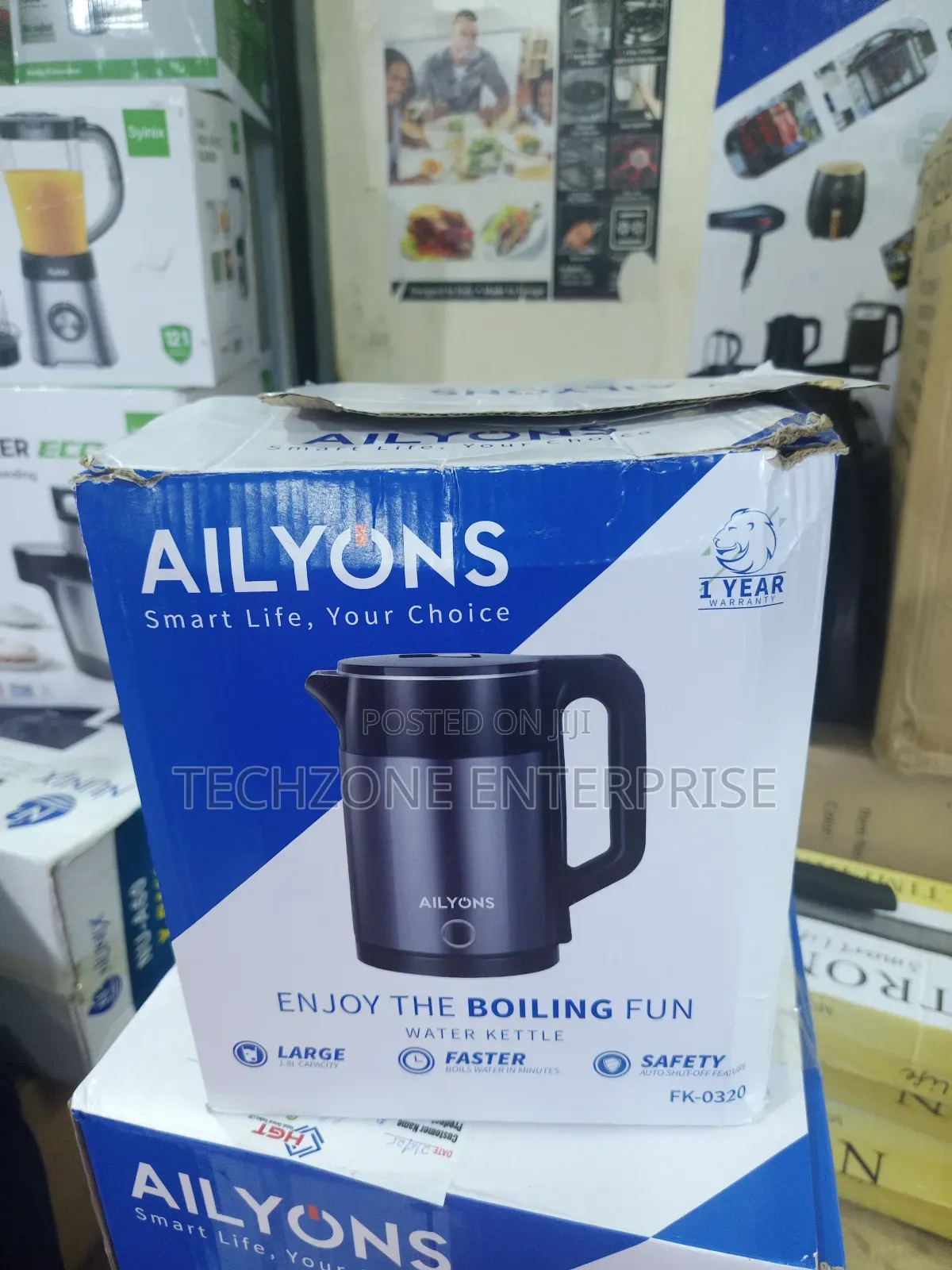 New Model Executive Plastic Ailyons Kettle With 1500 Watts