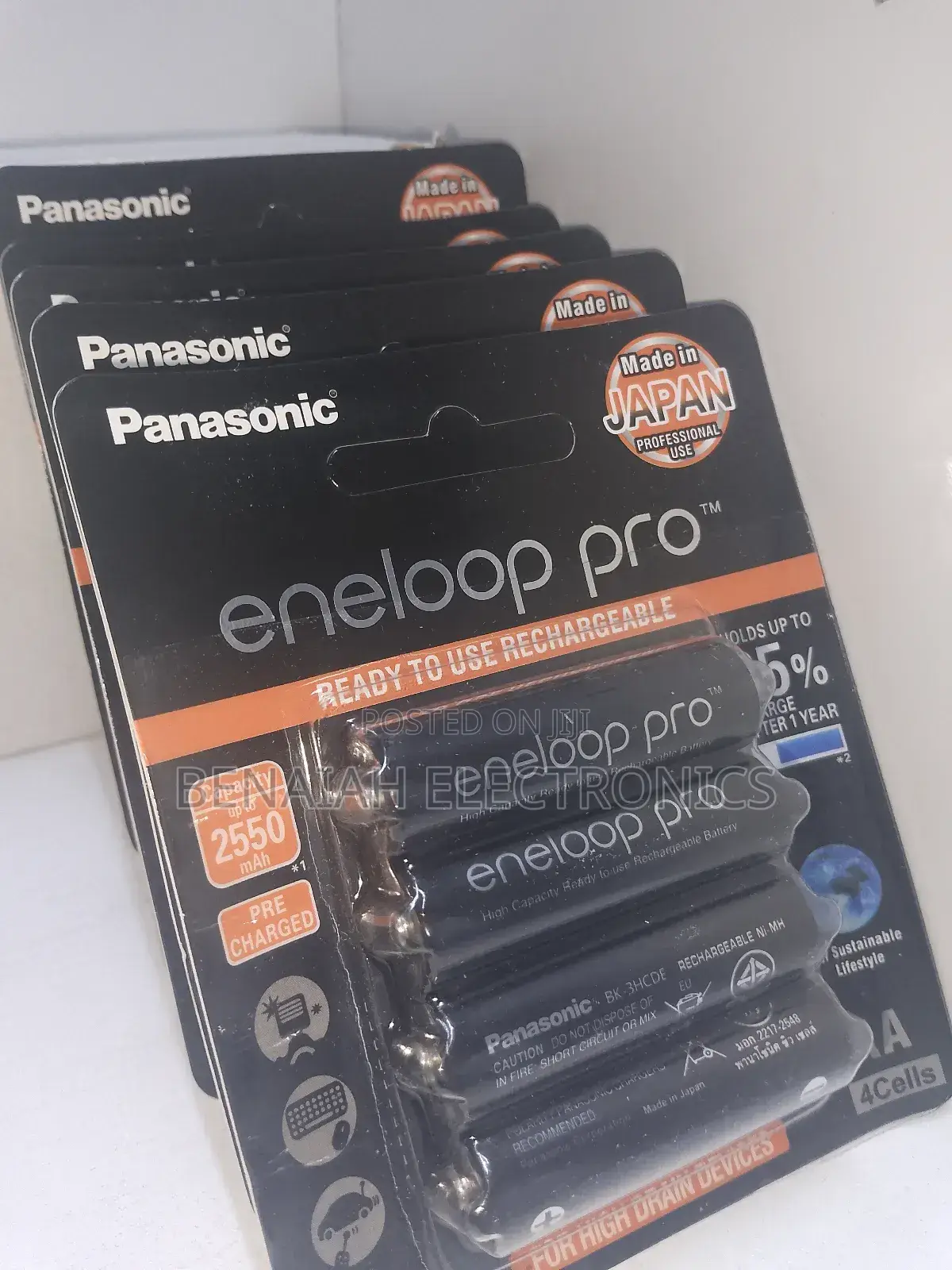 Rechargeable Panasonic Batteries 2550 Mah, Professional Use