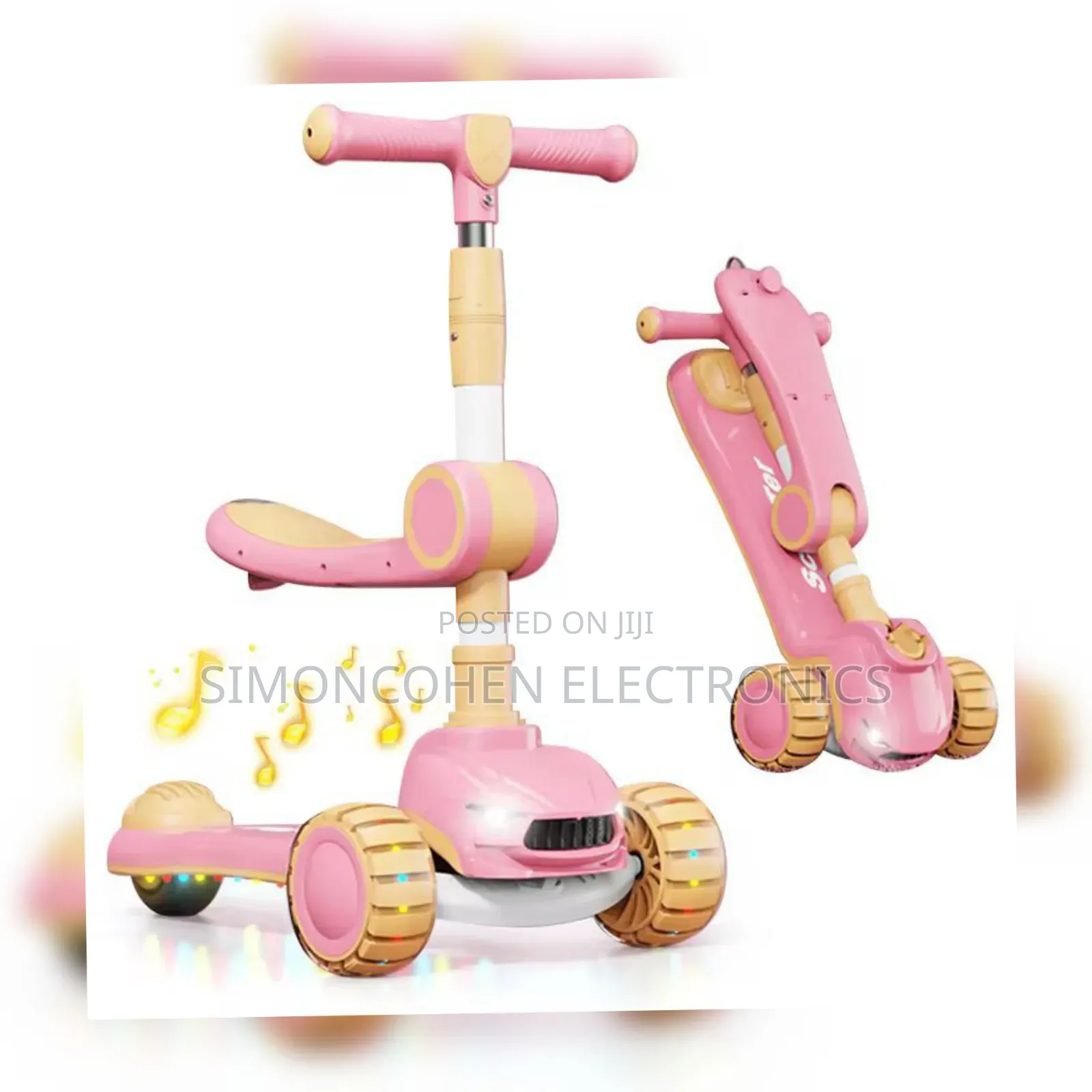 Adjustable Scooter With a Seat