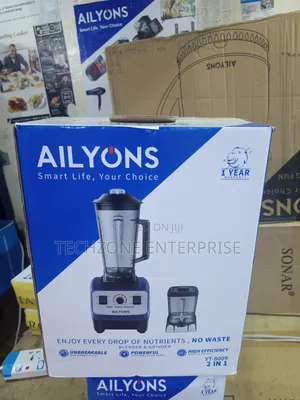 Ailyons Yt-8009 2-in-1 Commercial Blender - Black 