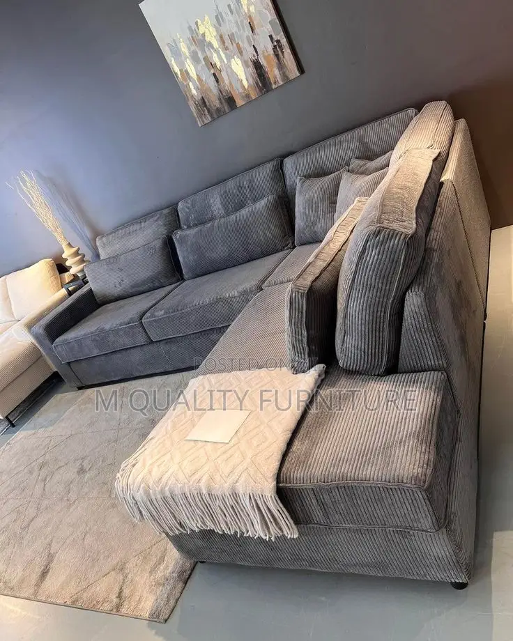 A Gray Sofa That Maximizes Space