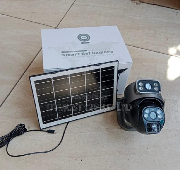 V380 Pro Dual Lens Solar Camera 4g Sim Card CCTV Security - main view