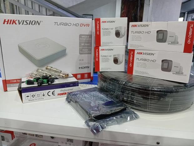 4 Channel Hikvision CCTV Set- 4 Cameras - thumbnail 3