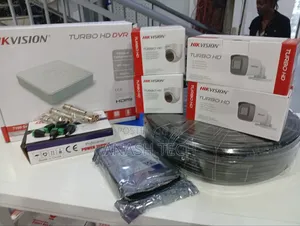 Hikvision 4 Cameras CCTV Complete Package Night Vision
