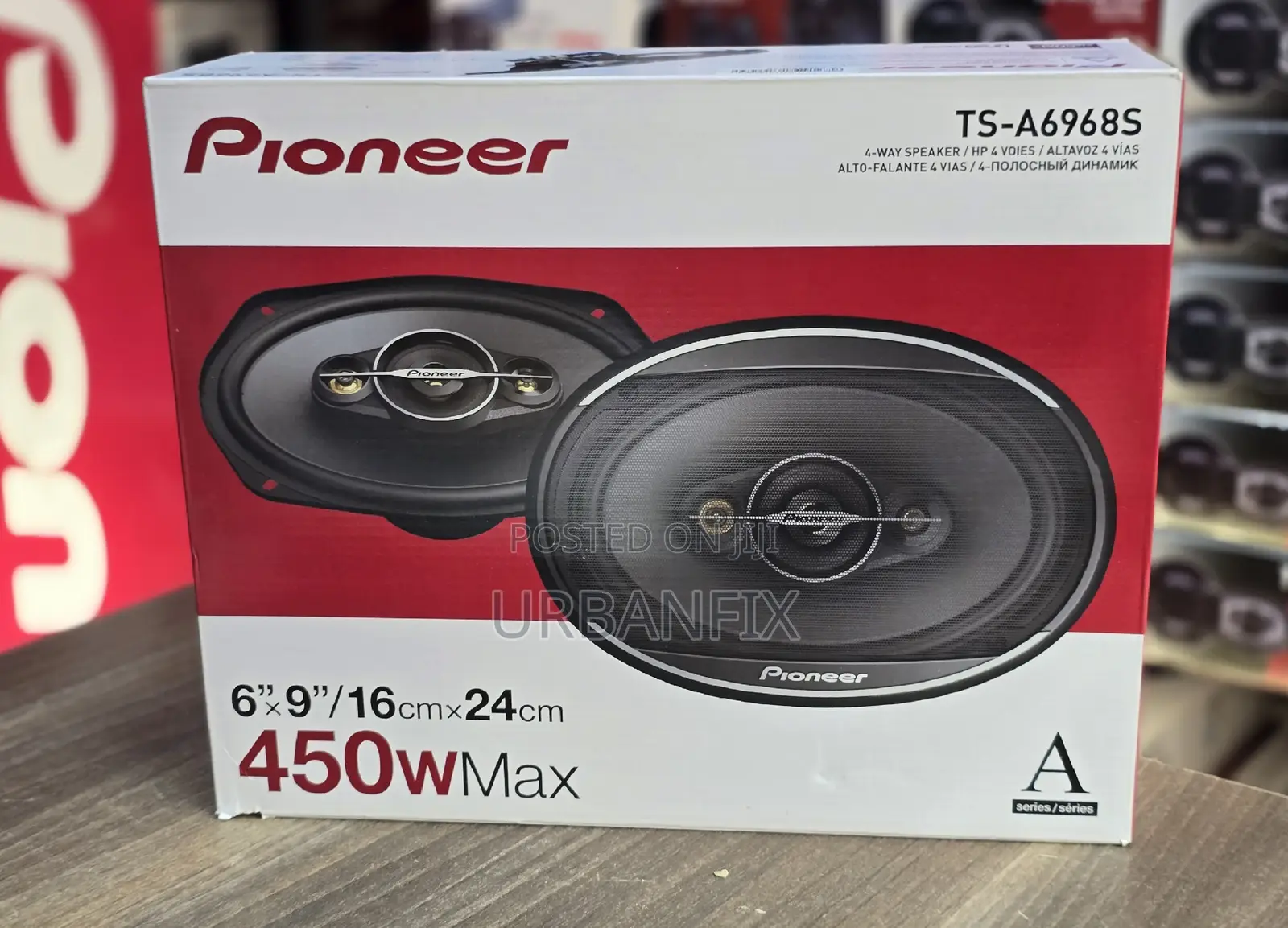 Pioneer Ts-A6968s 450watts Oval Midrange Speakers- A Pair